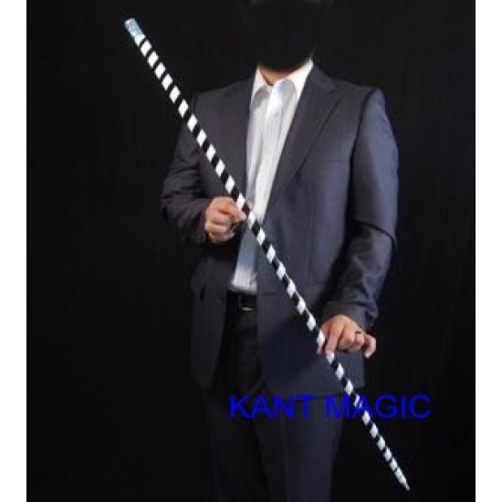 APPEARING CANE (BLACK & WHITE-COLOR, METAL)