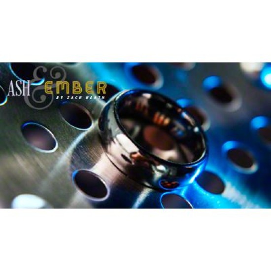 ASH AND EMBER SILVER CURVED SIZE 12 (2 RINGS) BY ZACH HEATH - TRICK