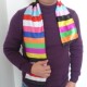 Color Changing Silk Streamer - Rainbow Stripe