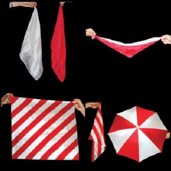 COLORFUL SILKS AND UMBRELLAS