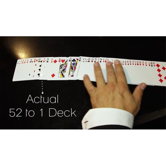 The 52 to 1 Deck Blue (Gimmicks and Online Instructions)